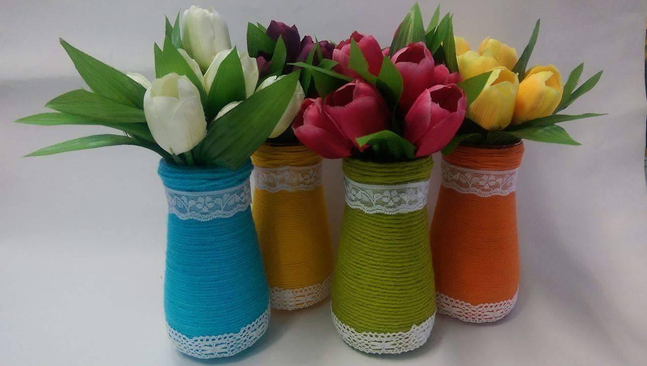 Vaza decorativa handmade pentru flori
